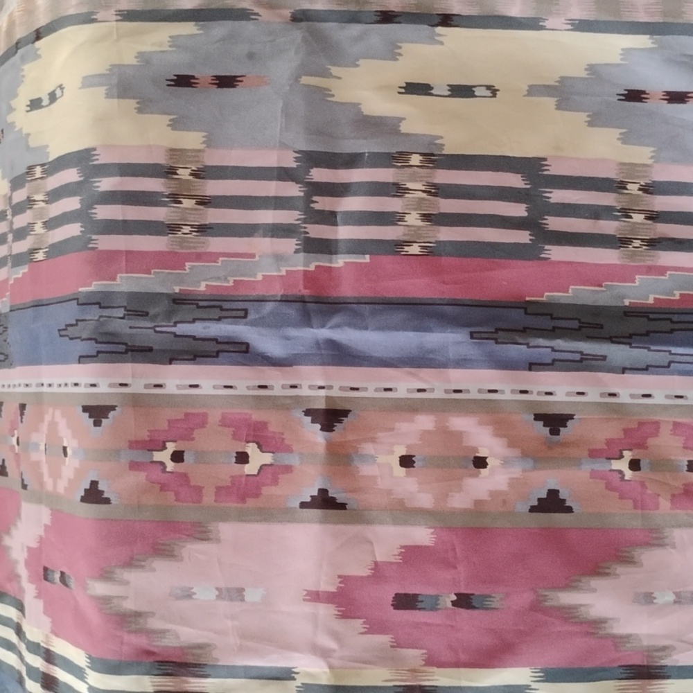 🚿  AZTEC Shower Curtain LAVENDER MAUVE & SAND EPLC